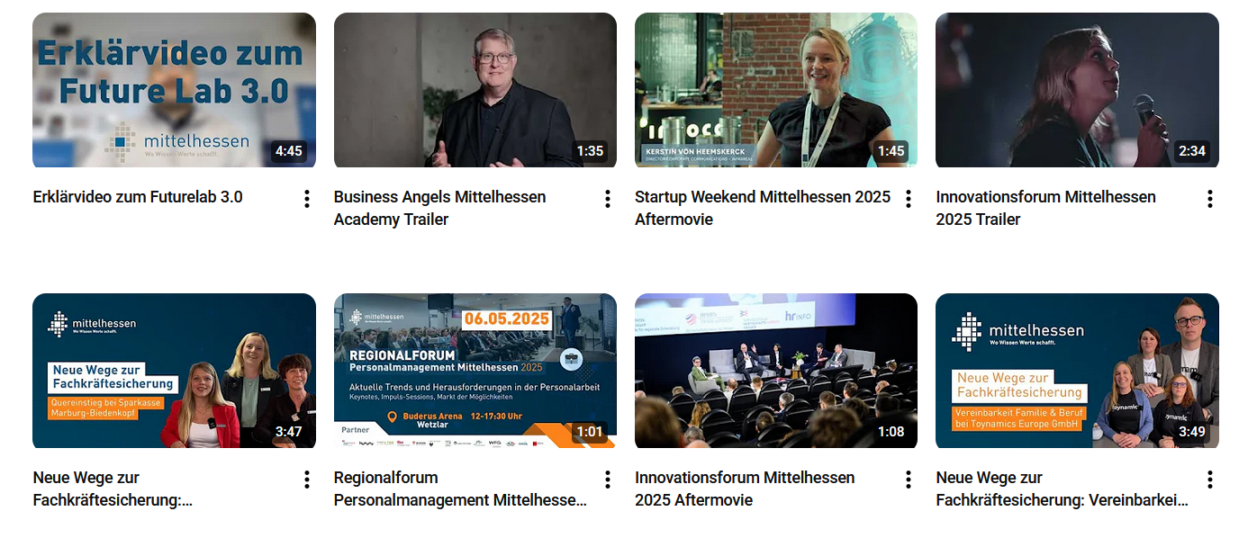 Region Mittelhessen auf YouTube