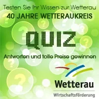 Logo des Online-Gewinnspiels anl&auml;sslich 40 Jahren Wetteraukreis