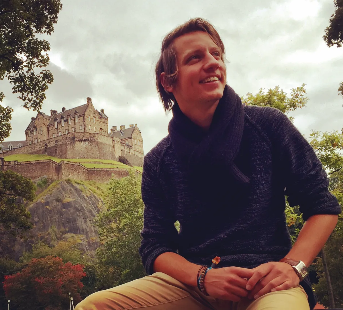 Felix bei seinem Auslandssemester in Schottland. Foto: Michel/Rittal