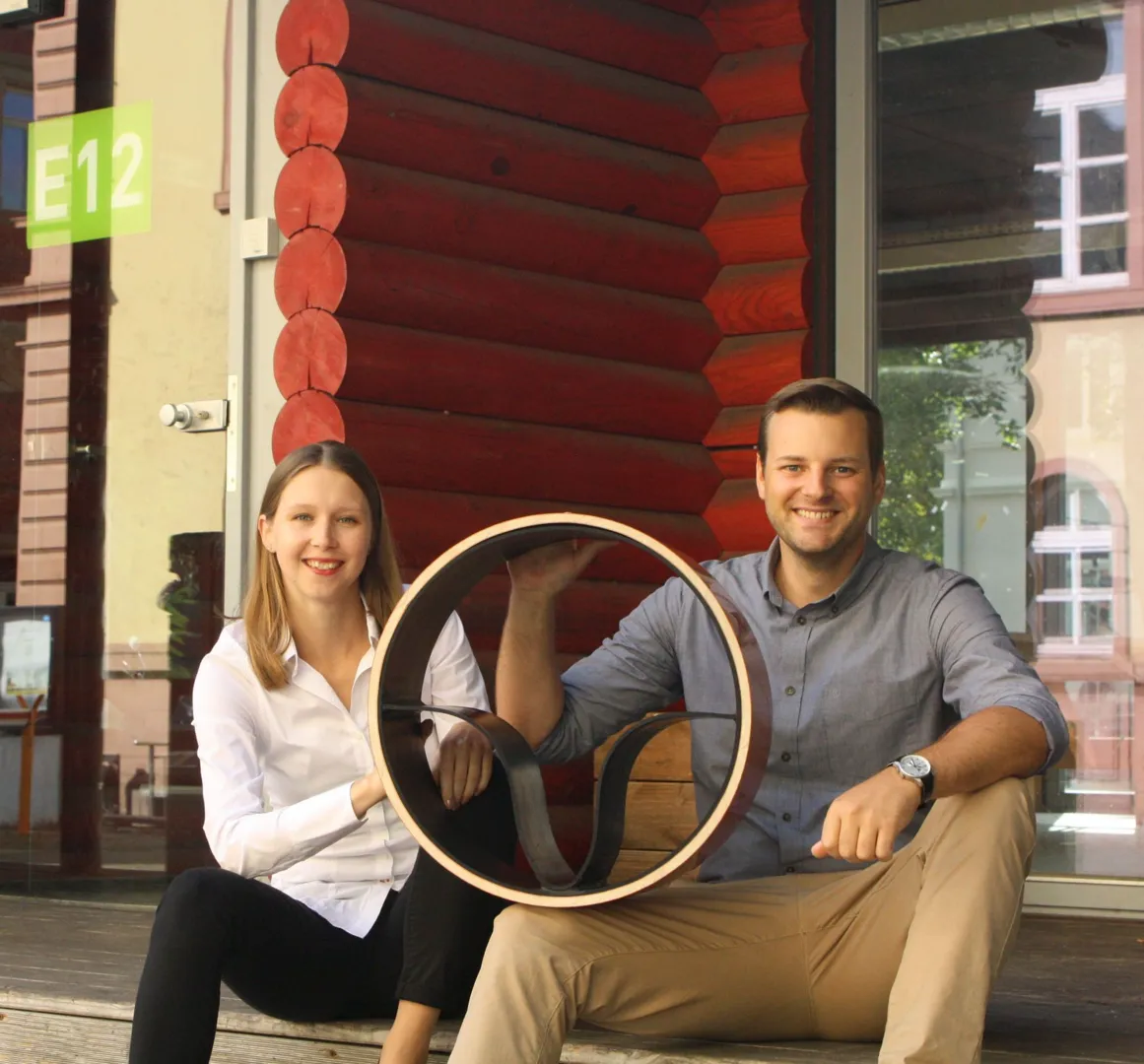 Ivana Hrisova und Pierre Büttner können ihre Geschäftsidee jetzt mit Unterstützung durch das „Exist-GründerStipendium“ verwirklichen. Foto: TH Mittelhessen