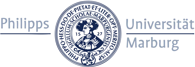Logo der Philipps-Universität Marburg. Bild: By uni marburg (http://www.uni-marburg.de) [Public domain], via Wikimedia Commons