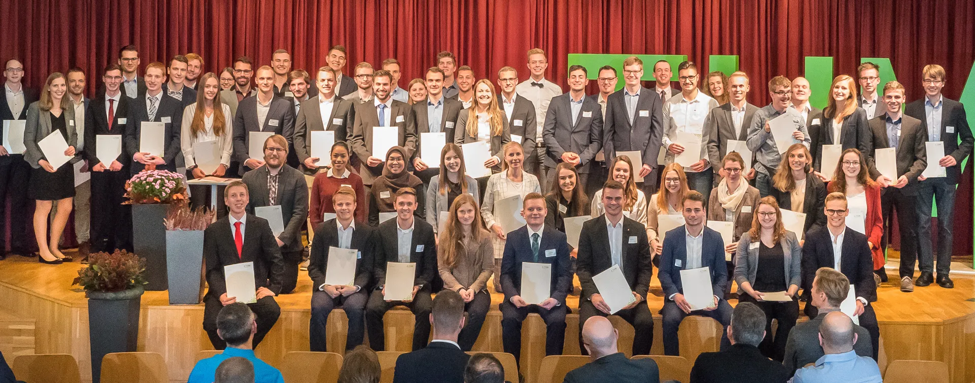 Bei der aktuellen Vergaberunde des Deutschlandstipendiums an der THM wurden 49 Studentinnen und Studenten aus Gießen, 15 aus Friedberg und vier von StudiumPlus in Wetzlar zur Förderung ausgewählt.  (Foto: THM/Till Schürmann)