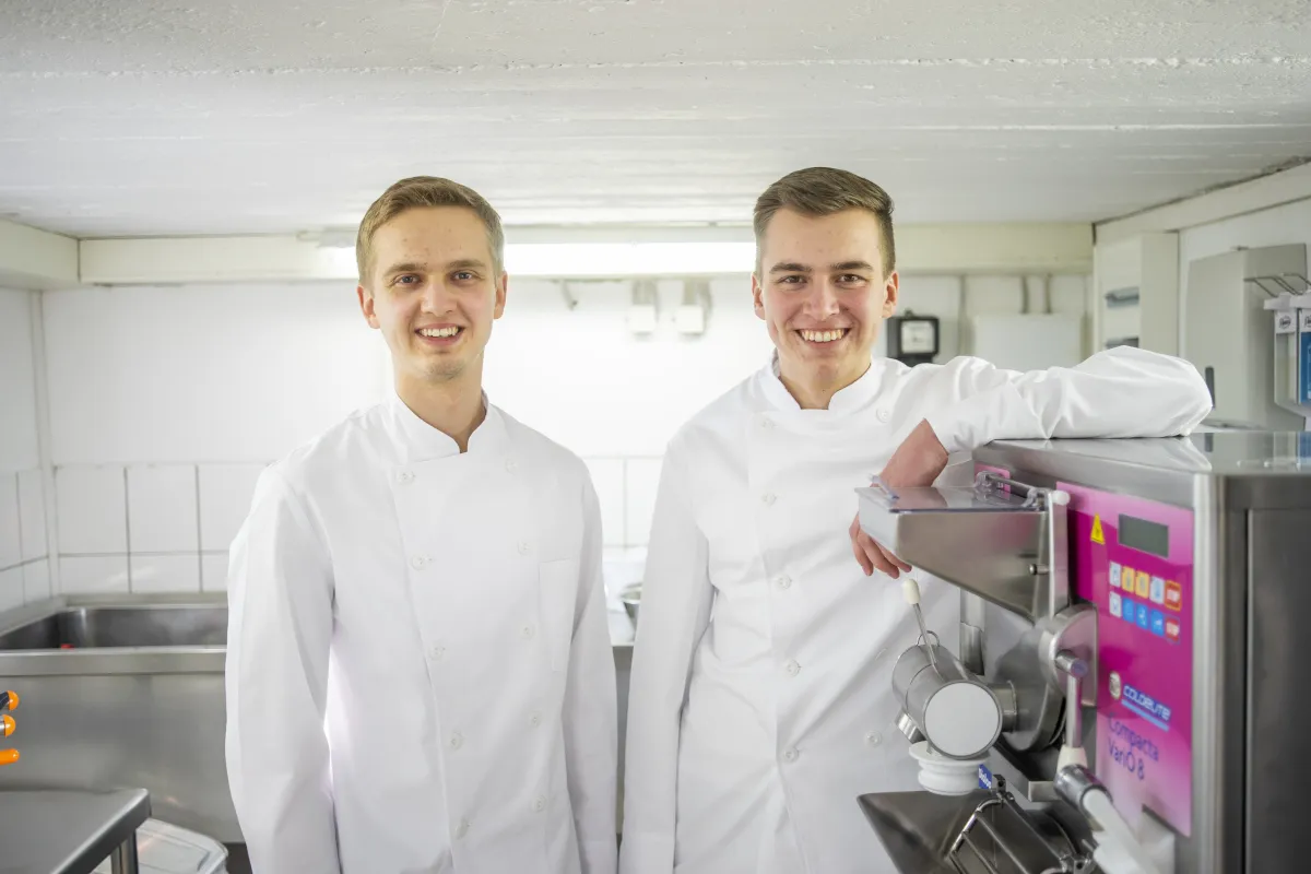 Die Gründer der Eiszeit (v.l.n.r. Jakob und Elia Rauber)