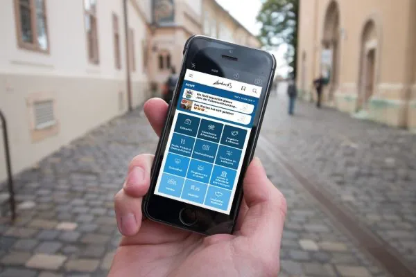 Die offizielle Stadt-App für Laubach. (Quelle: Distama)