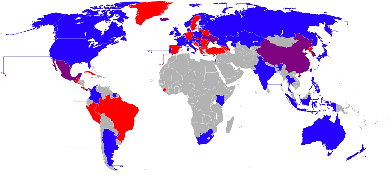 In vielen anderen Ländern ist Homeschooling völlig legal (Grafik: Wikimedia)