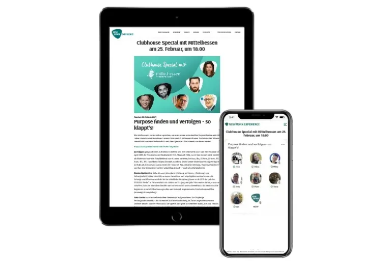 NWXnow-Livetalk über Purpose im Clubhouse