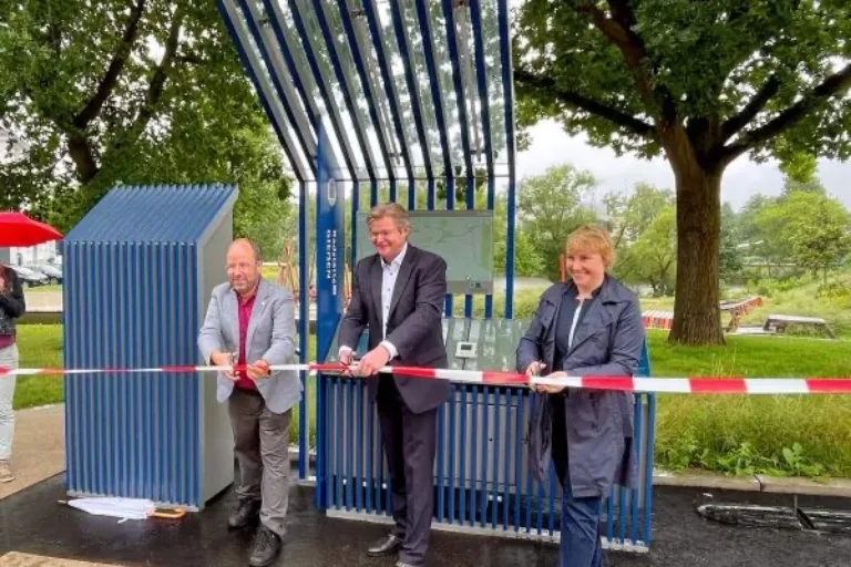 Eröffnung der Radstätte Gießen am Radweg Deutsche Einheit