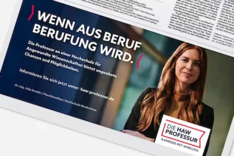 Kampagnenstart „Karriere mit Wirkung“ – Gießener Agentur bewirbt die HAW-Professur