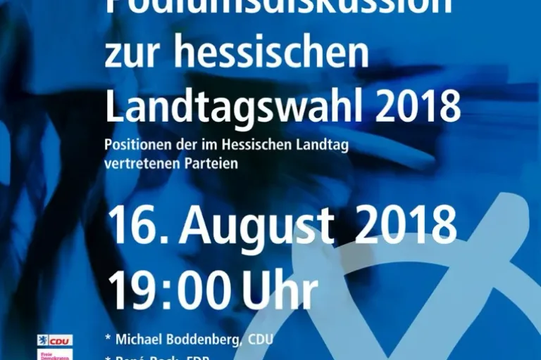Podiumsdiskussion anlässlich der Hessischen Landtagswahl